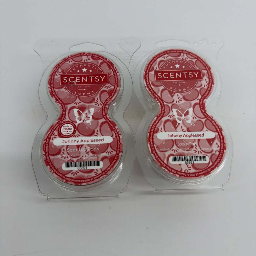 Scentsy Johnny Appleseed Pods Fragrance Lot Of 2 New